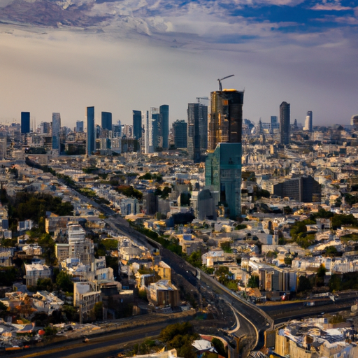תמונה מהממת של קו הרקיע של תל אביב הכוללת את הפרויקטים האדריכליים החדשים
